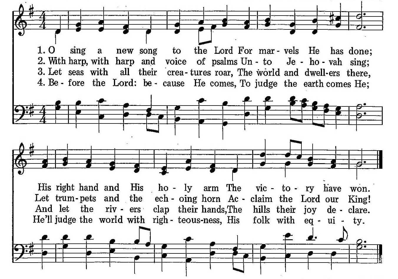 019 – O Sing a New Song to the Lord - SDA Hymnal