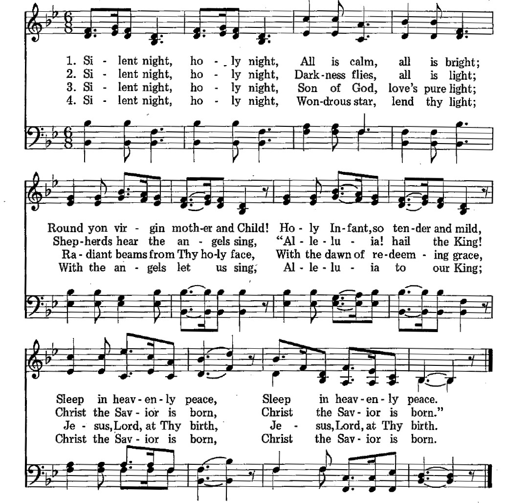 Old English Song Lyrics for O Holy Night, with PDF